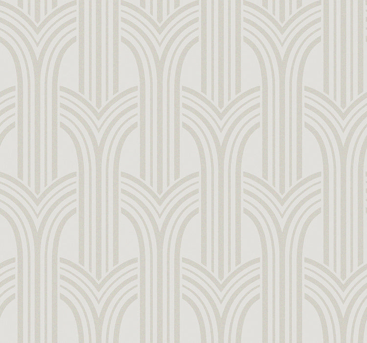 Seabrook Designs Déco Arches Pearlescent Wallpaper BD50400