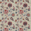 GP & J Baker Baker's Indienne Embroidery Indigo/Red Fabric Sample BF10784.1.0