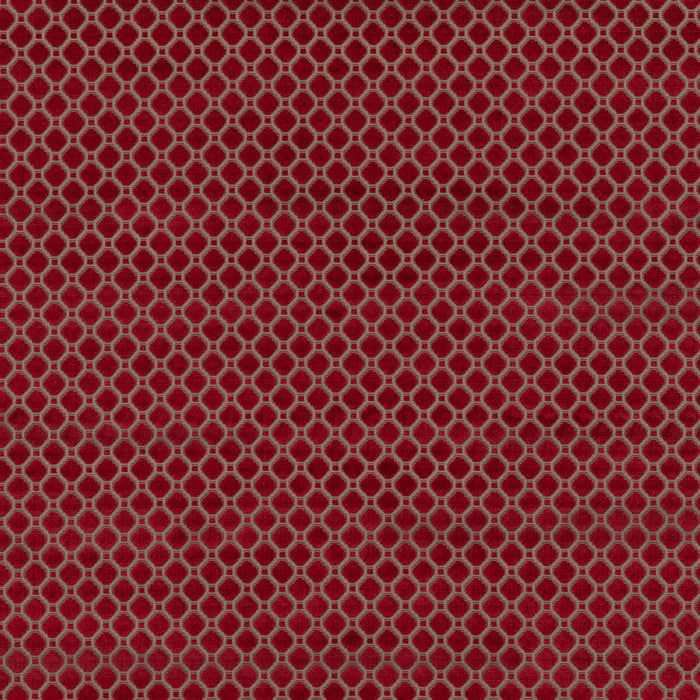 GP & J Baker Indus Velvet Red Fabric Sample BF10826.450.0