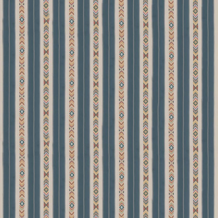 GP & J Baker Ashlar Stripe Blue Fabric BF10943.1.0