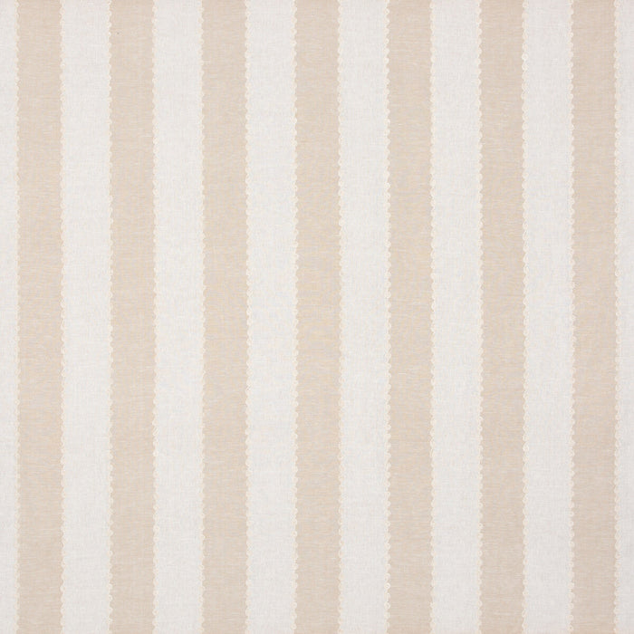 GP & J Baker Ashmore Stripe Parchment Fabric Sample BF10944.225.0