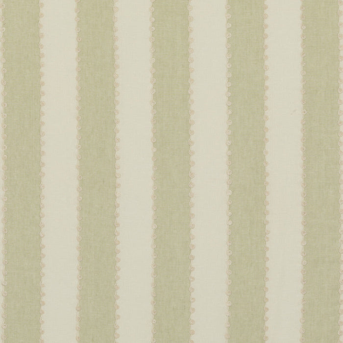 GP & J Baker Ashmore Stripe Green Fabric Sample BF10944.735.0