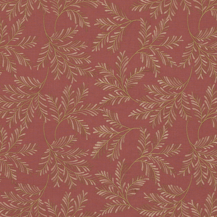 GP & J Baker Chelsea Fern Red Fabric Sample BF10945.450.0