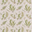 GP & J Baker Ferns Embroidery Green/Natural Fabric Sample BF10991.3.0