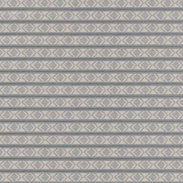 GP & J Baker Burford Stripe Blue Fabric Sample BF11034.2.0