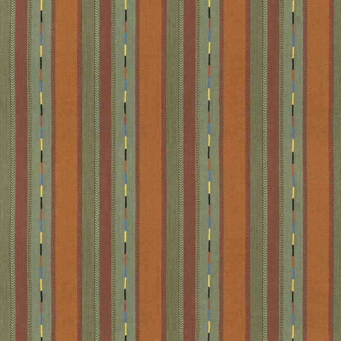 GP & J Baker Bunty Orange/Green Fabric Sample BF11062.3.0