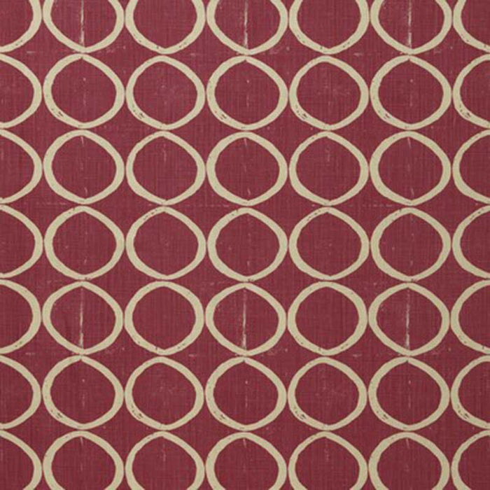 Lee Jofa Circles Berry Fabric Sample BFC-3665.717.0