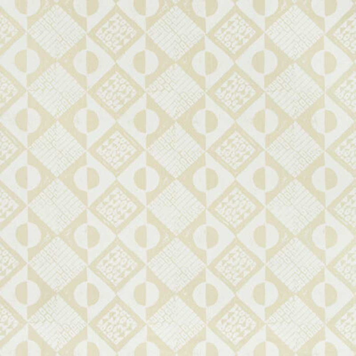 Lee Jofa Circles And Squares Off White Fabric Sample BFC-3666.1.0