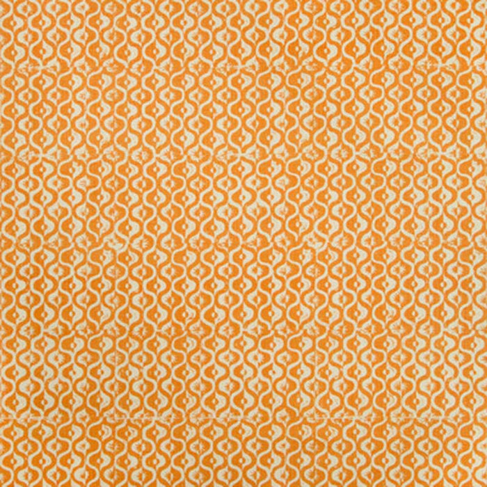 Lee Jofa Small Medallion Tangerine Fabric Sample BFC-3669.12.0