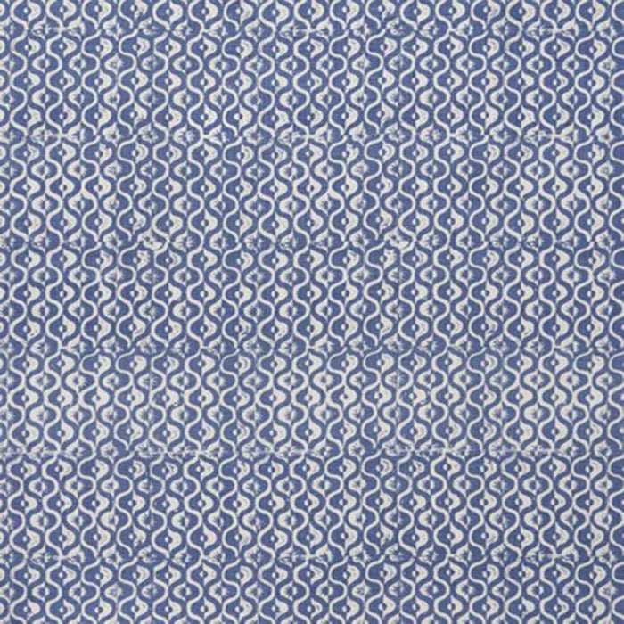 Lee Jofa Small Medallion Azure Fabric Sample BFC-3669.5.0