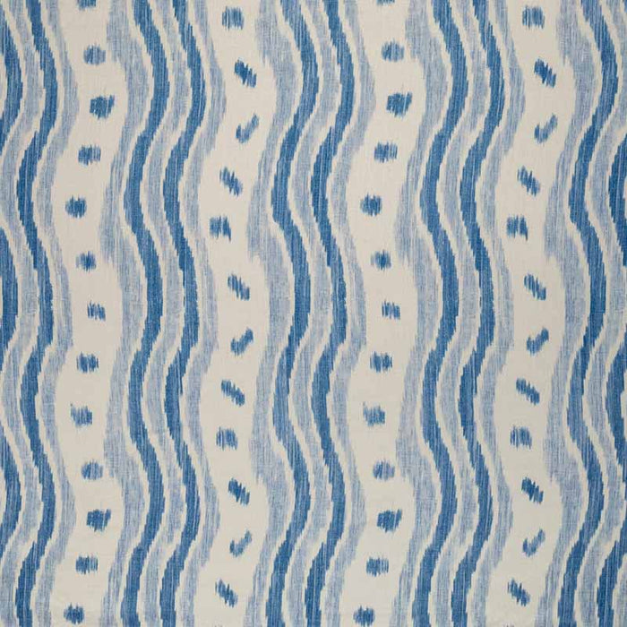 Lee Jofa Ikat Stripe Azure Fabric Sample BFC-3687.155.0