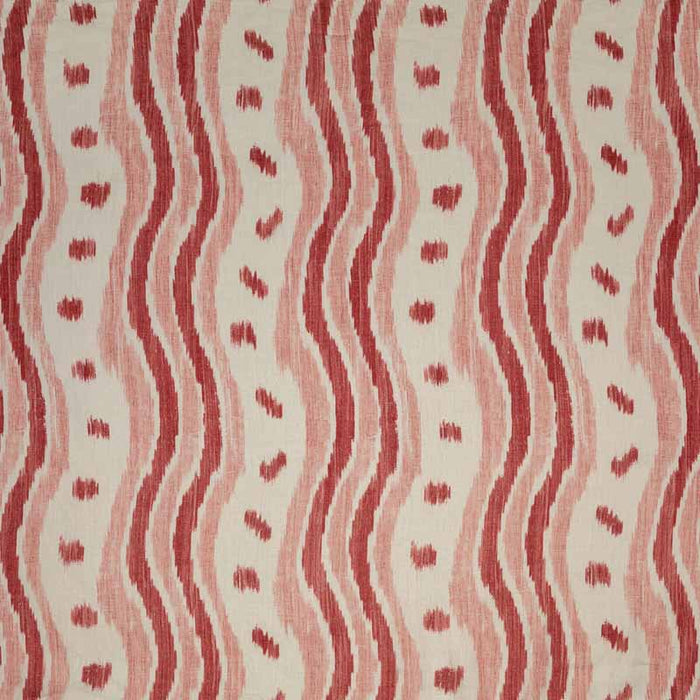 Lee Jofa Ikat Stripe Coral Fabric Sample BFC-3687.917.0