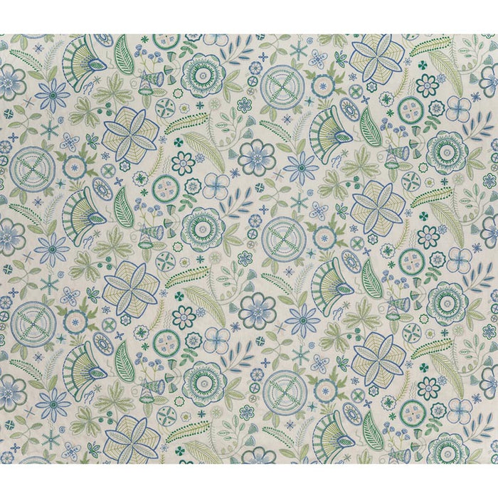 Lee Jofa Eden Blue Green Fabric Sample BFC-3710.523.0