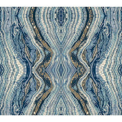 York Kaleidoscope Blue Wallpaper BH8398