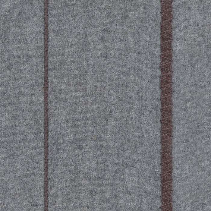 Maya Romanoff Blanket Yarn & Stitch Heathered Grey/Grey Wallpaper Sample MR-BK-01-1X02