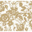 York Brushstroke Floral Gold Wallpaper BL1732