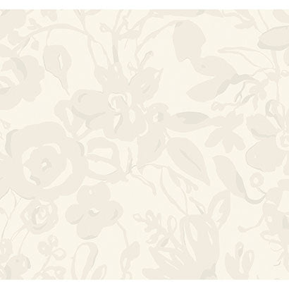 York Brushstroke Floral Pearl Wallpaper BL1734