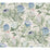 York Protea Cream & Blue Wallpaper BL1753