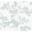 York Lunaria Silhouette White & Cloud Blue Wallpaper BL1802