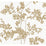 York Lunaria Silhouette White & Gold Wallpaper BL1806