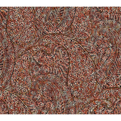 York Kashmir Dreams Paisley Red Wallpaper BO6651