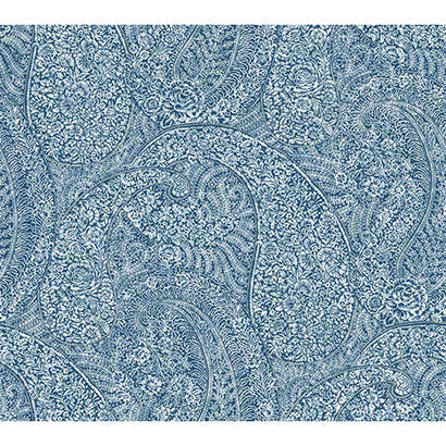 York Kashmir Dreams Paisley Blue Wallpaper BO6655