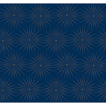 York Starlight Blue & Gold Wallpaper BO6691