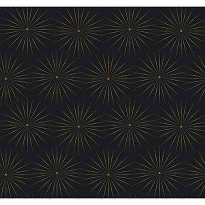 York Starlight Black & Gold Wallpaper BO6696