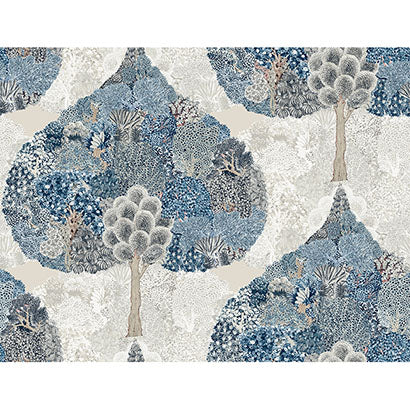 York Mystic Forest Blue Wallpaper BO6704