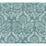 York Laurel Damask Teal Wallpaper BO6735