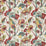 GP & J Baker California Linen/Teal/Pimento Fabric Sample BP10631.4.0