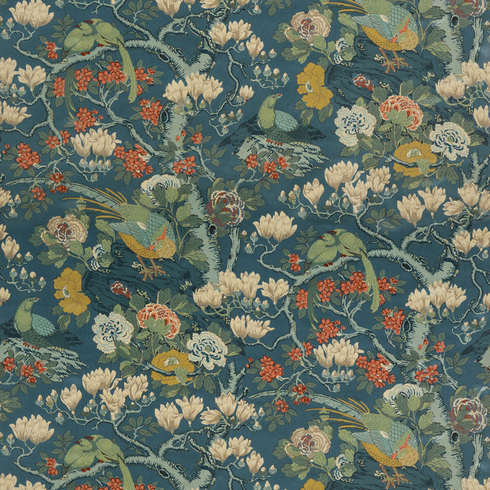 GP & J Baker Rockbird Velvet Teal Fabric Sample BP10815.2.0