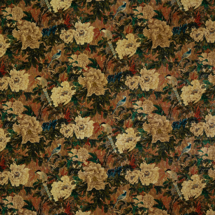 GP & J Baker Oriental Garden Jewel Fabric Sample BP10817.2.0