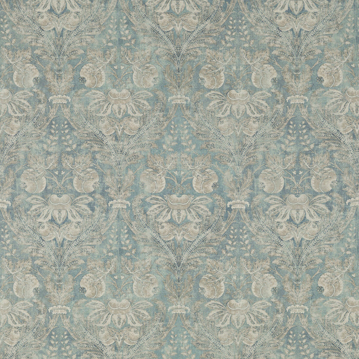 GP & J Baker Lapura Damask Blue Fabric Sample BP10828.1.0