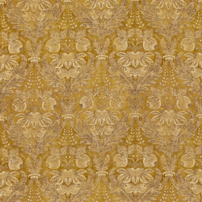 GP & J Baker Lapura Damask Ochre Fabric Sample BP10828.2.0