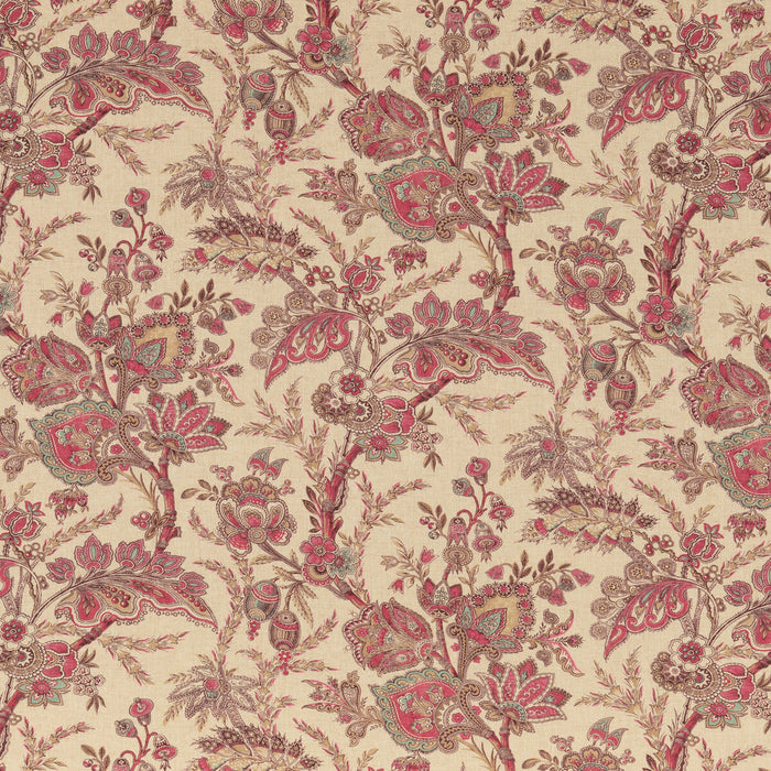 GP & J Baker Jewel Indienne Red/Blue Fabric Sample BP10830.1.0