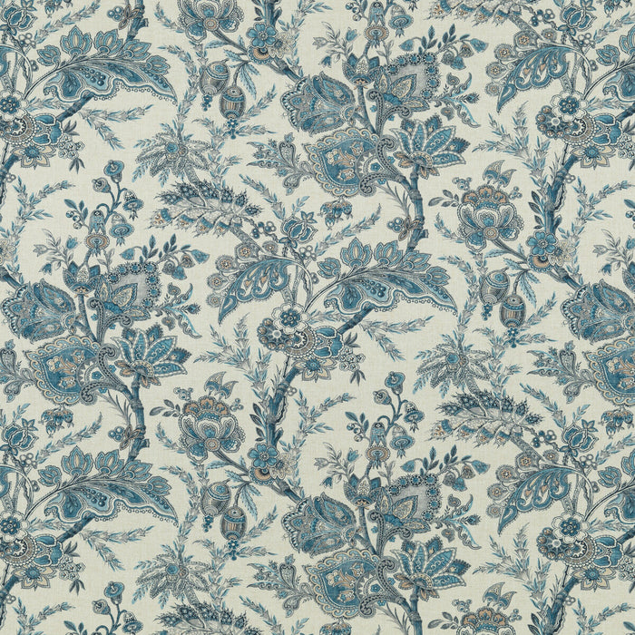 GP & J Baker Jewel Indienne Blue/Sand Fabric Sample BP10830.2.0