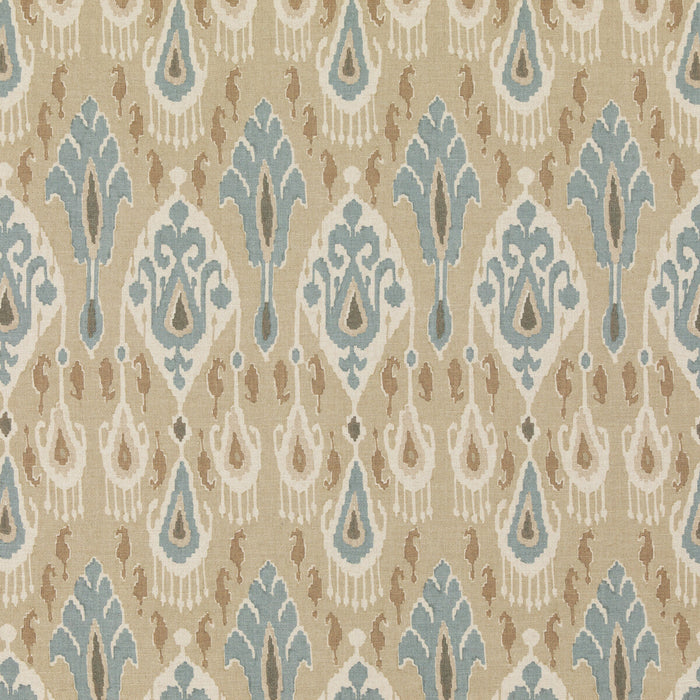 GP & J Baker Ikat Bokhara Sand Fabric Sample BP10853.2.0