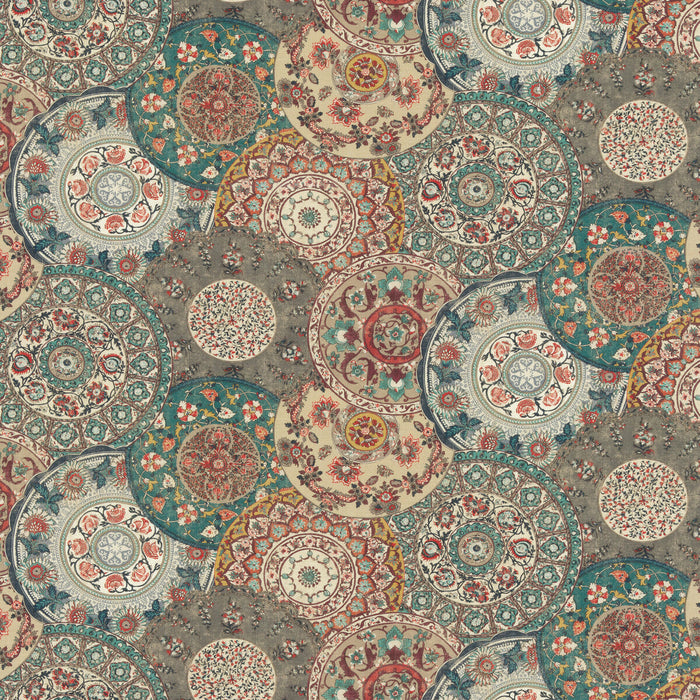 GP & J Baker Imari Teal Fabric Sample BP10856.3.0