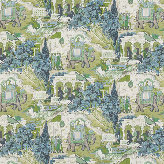 GP & J Baker Shalimar Teal Fabric Sample BP10927.2.0