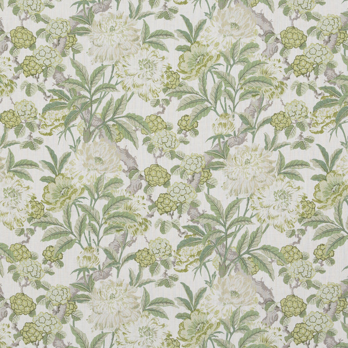 GP & J Baker Summer Peony Green Fabric Sample BP10950.3.0