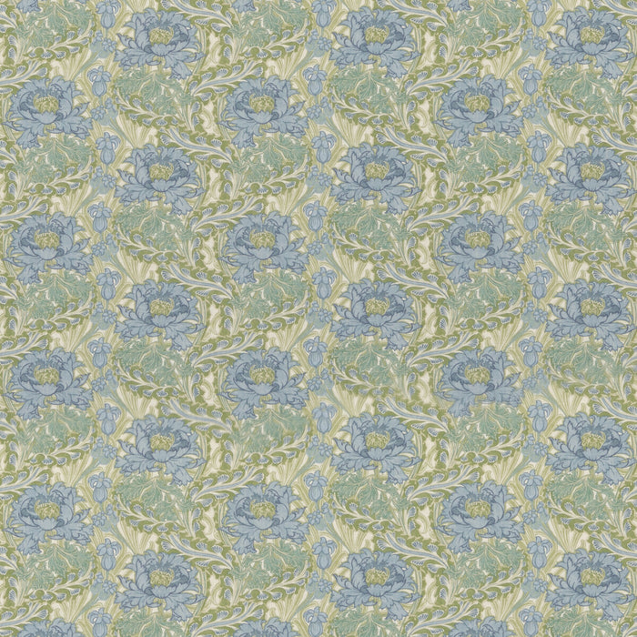 GP & J Baker Little Brantwood Blue/Green Fabric Sample BP10983.1.0