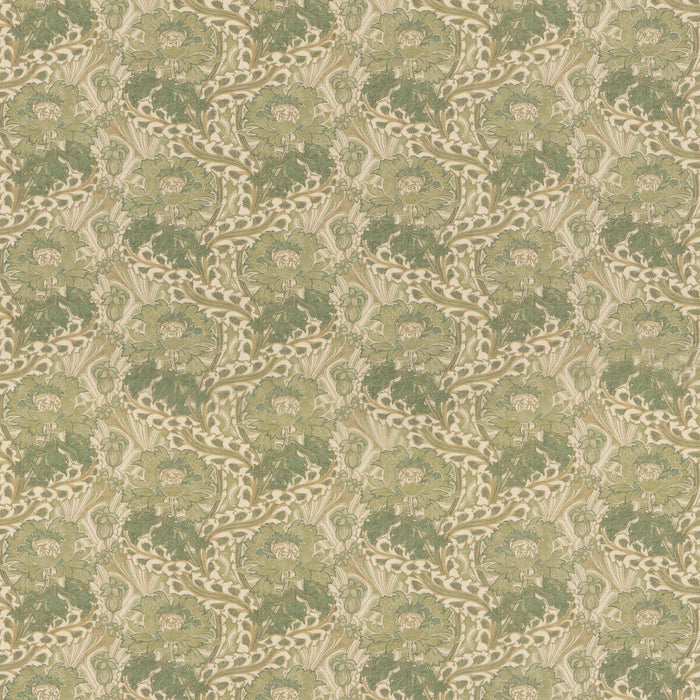 GP & J Baker Little Brantwood Green Fabric Sample BP10983.2.0