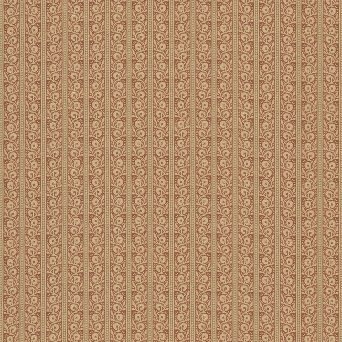 GP & J Baker Bibury Red/Olive Fabric Sample BP10999.7.0