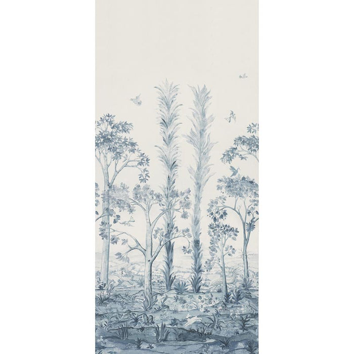 GP & J Baker Tall Trees Printed Panel Delft Blue Fabric BP11057.2.0