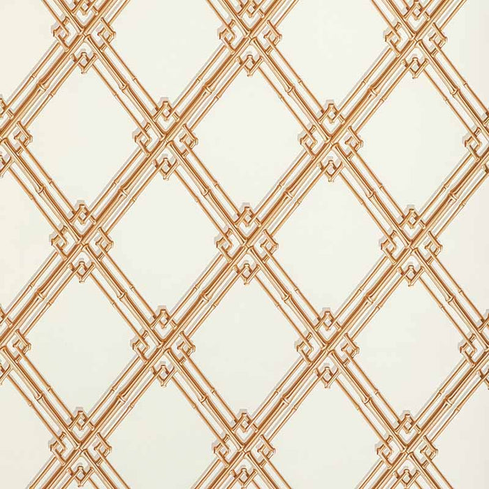 Brunschwig & Fils Treillage De Bambou Gold Wallpaper Sample BR-69411.4.0