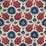 Brunschwig & Fils Kashmiri Linen Print Navy/Berry Fabric Sample BR-700020.5019.0