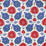 Brunschwig & Fils Kashmiri Linen Print Blue/Red Fabric Sample BR-700020.5193.0