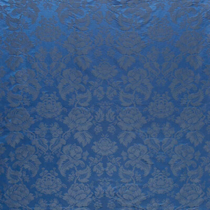 Brunschwig & Fils Moulins Damask Ocean Fabric Sample BR-81035.55.0