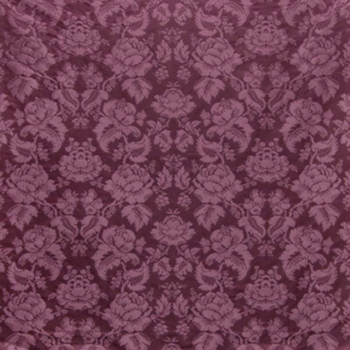 Brunschwig & Fils Moulins Damask Eggplant Fabric Sample BR-81035.909.0